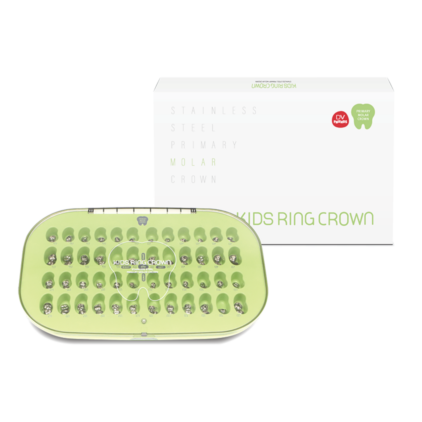 RVS kroon met ring - Intro-kit (48 stuks), Melkmolaren