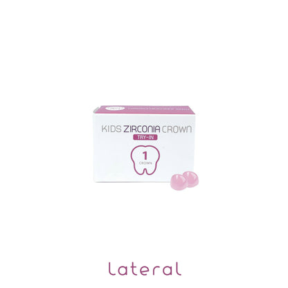 Zirconia, Children's Crown, TRY-INN, LATERAL, Refill, 2 pieces per box